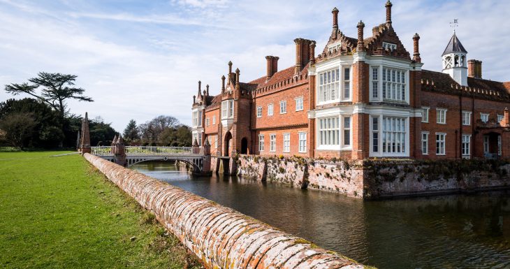 Helmingham Hall moated historic house in Suffolk
