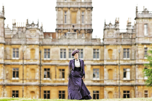 Highclere Castle Downton Abbey film with Maggie Smith