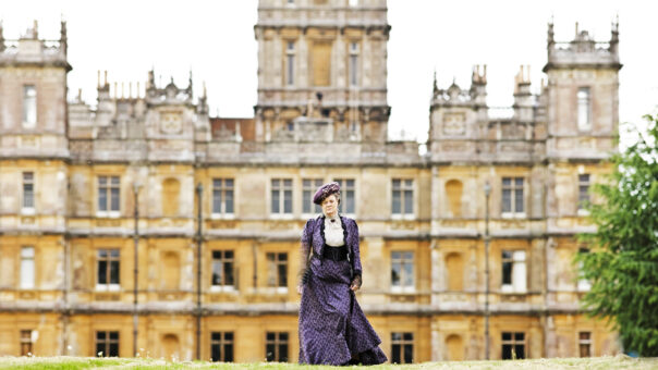 Highclere Castle Downton Abbey film with Maggie Smith