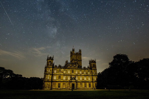 Highclere Castle at night is the perfect Downton Abbey experience