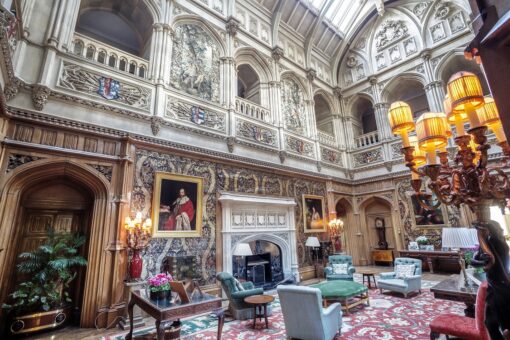 Highclere Castle Saloon is an incredible historic house