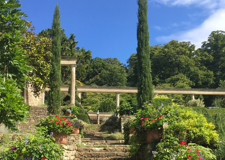 Iford Manor Gardens in the summer