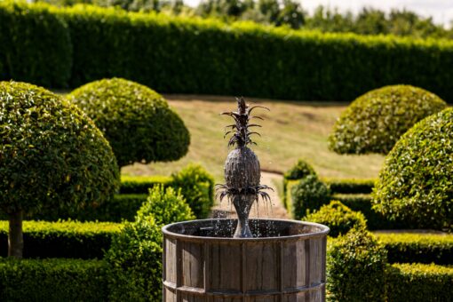 Pineapple fountain at The Old Hall Ely