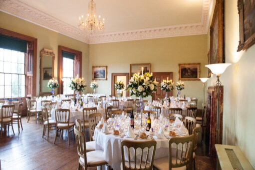 Kelmarsh Hall Ballroom for a wedding reception