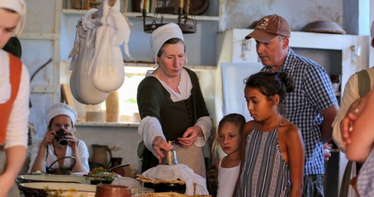 Kentwell Hall visitors enjoy learning about the history of the house