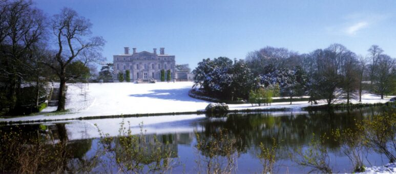 Kingston Maurward Hall in the snow