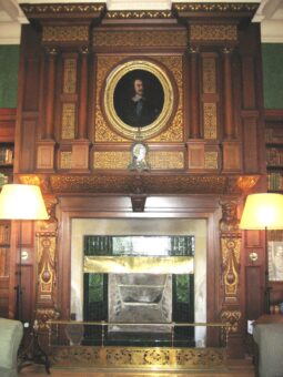 Kiplin Hall Library Fireplace