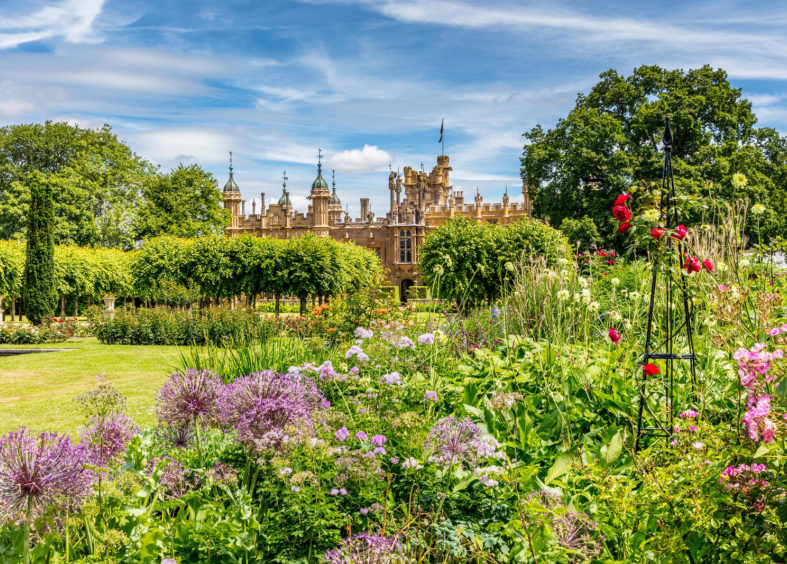 Knebworth House gardens in Hertfordshire