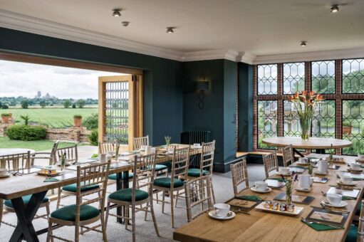 Lakes Dining room available to hire at The Old Hall Ely
