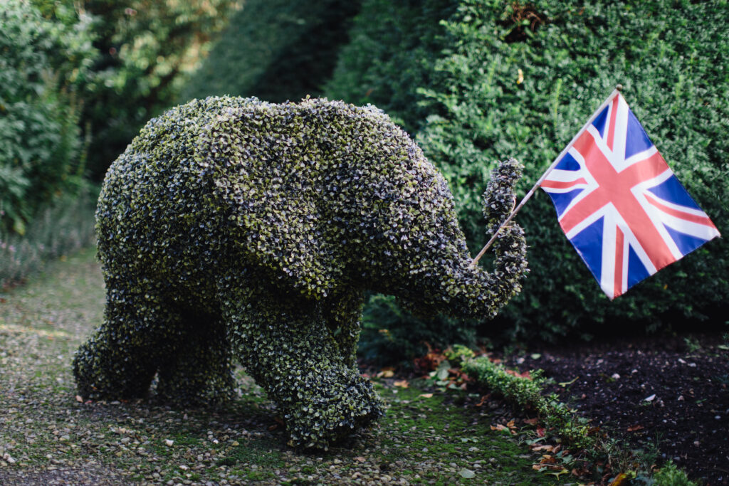 Levens Hall topiary elephant