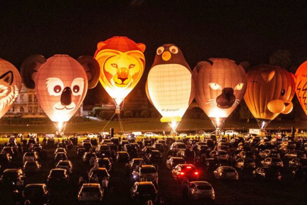 Longleat UKs First Drive-in Night Glow Event