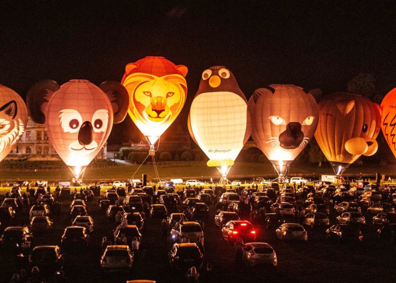 Longleat UKs First Drive-in Night Glow Event