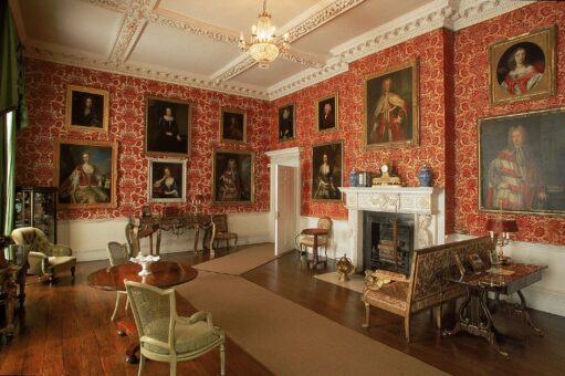 Lydiard House Drawing Room and paintings