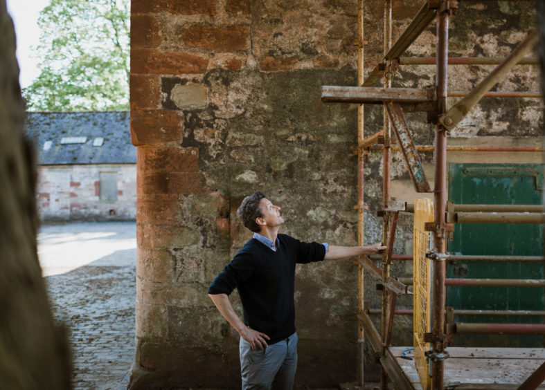 Marchmont Hugo Burge restoring the house