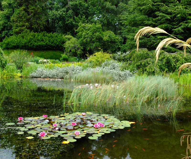 Mertoun gardens in Roxburghshire, Scotland
