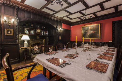 Morland House Dining Room fireplace