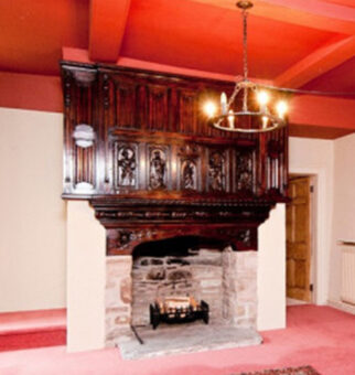 Nantiago House fireplace
