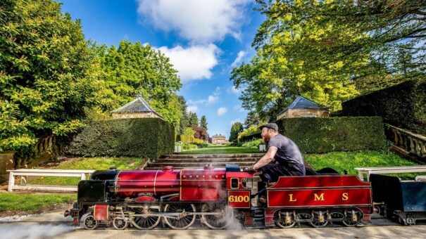 Newby Hall train for visitors