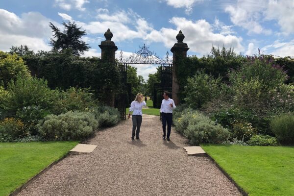 Nigel Huddlestone MP visits Arley Hall path