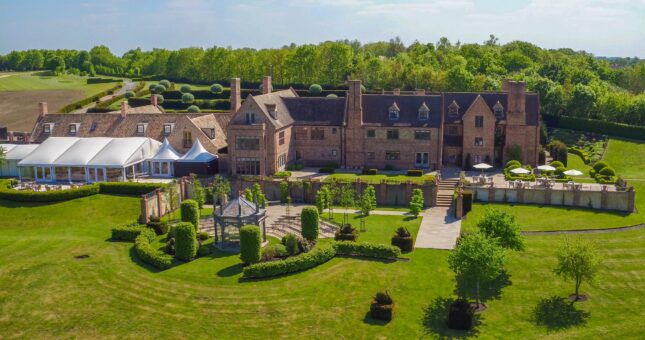 Overhead view of The Old Hall, Ely