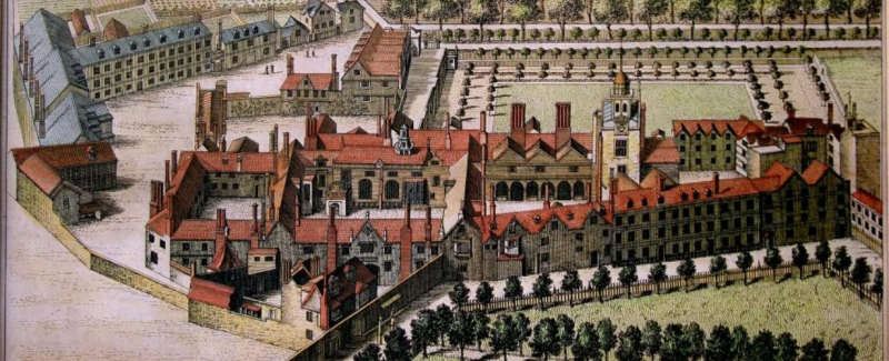 Old drawing of The Charterhouse London