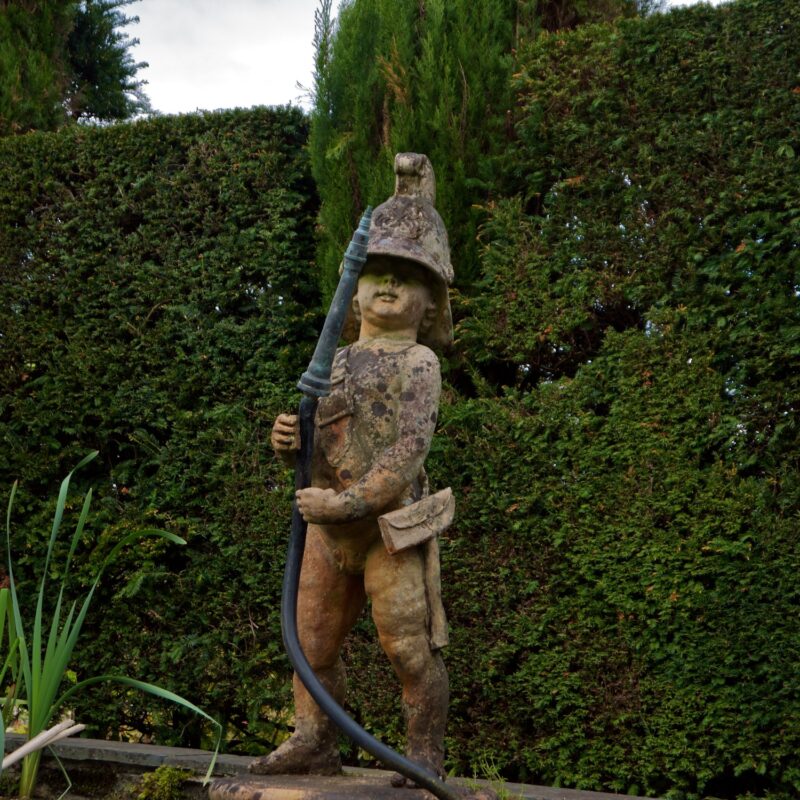 Plas Brondanw sculpture with hose
