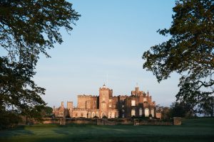 Powderham Castle in Devon in late Summer