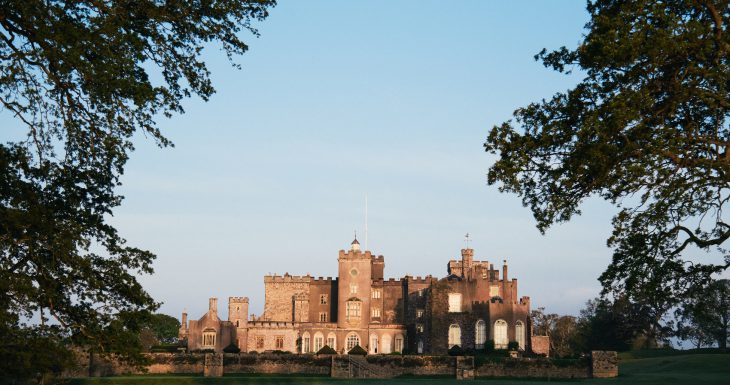 Powderham Castle in Devon in late Summer