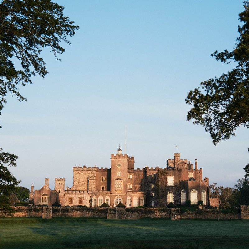 Powderham Castle in Devon in late Summer