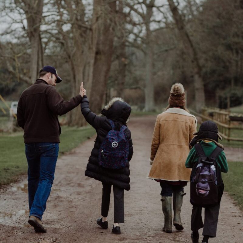 Powderham Castle Charlie, AJ and family