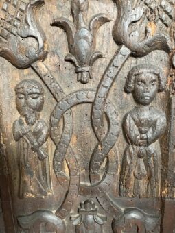 Powderham Castle wood carving