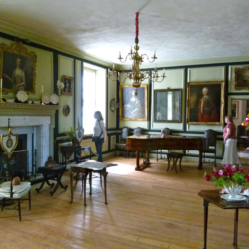 Restoration House hall with piano