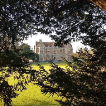 Shaw House at a distance in Berkshire