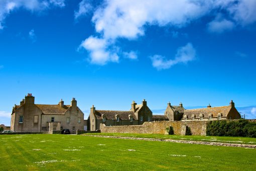 Skaill House grounds in Scotland