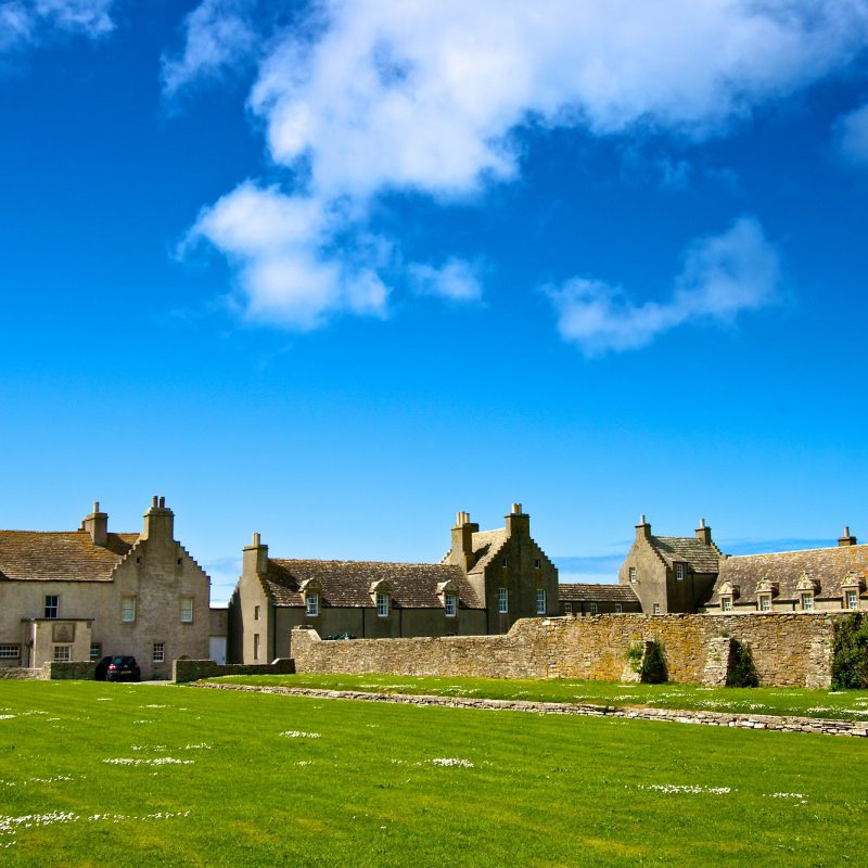 Skaill House grounds in Scotland