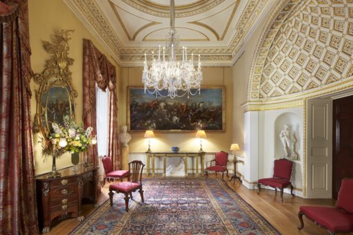 Spencer House hall with chandelier