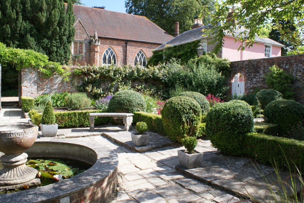 Stansted Park garden with fountain