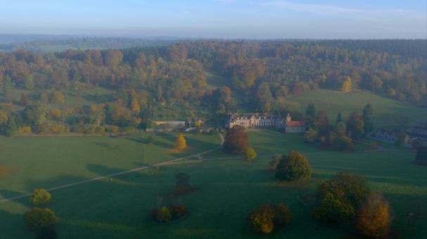 Stonor House and Park in beautiful Oxfordshire landscape