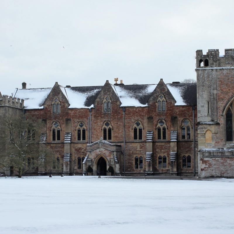 The Bishop's Palace snow winter