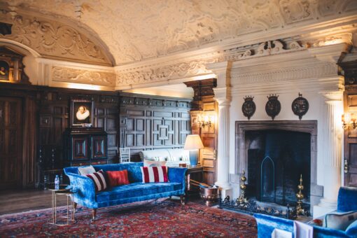 The Drawing Room at Dorfold Hall historic house