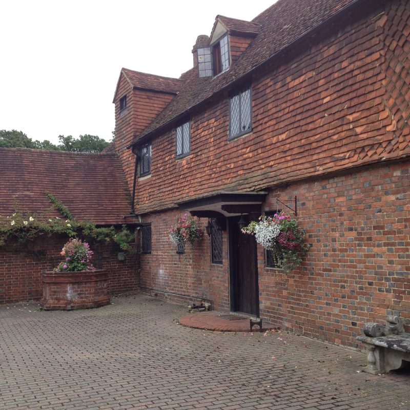 The Garth Pleasure Grounds courtyard