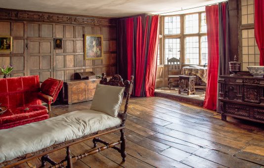 The Panelled Chamber in the 17th century Merchant's House at Mar