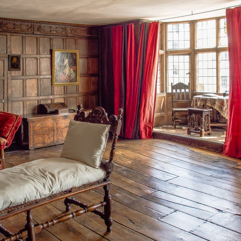 The Panelled Chamber in the 17th century Merchant's House at Mar