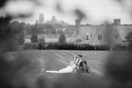 The Old Hall, Ely, wedding couple