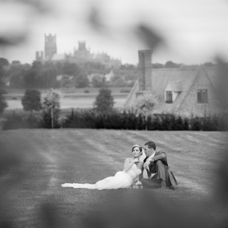 The Old Hall, Ely, wedding couple