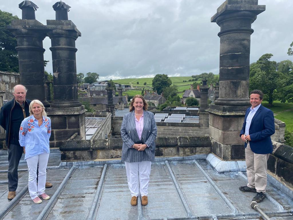 Tissington Hall visit by MP Nigel Huddleston