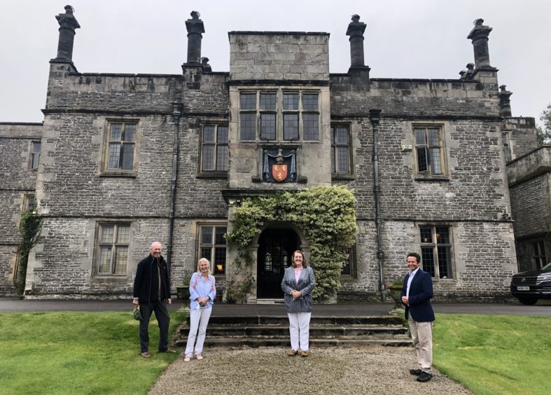 Tissington Hall is visited by the Minister for Heritage