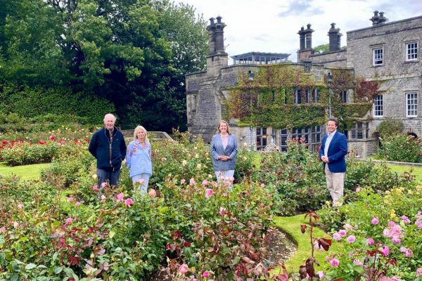 Tissington Hall garden visit by MP Nigel Huddleston