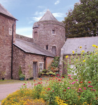 Tiverton Castle historic estate in Devon