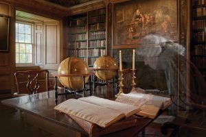 Traquair library and ghost